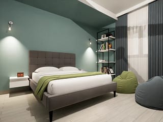 • 3.a.m. project • Locuință individuală • Această propunere de dormitor al adolescentului îmbină într-un mod armonios și odihnitor variații ale nuanțelor preferate. Spațiul conturat îmbină astfel liniile minimaliste cu petele de culoare, rezultând o atmosferă young&fresh.
.
.
.
#bucuresti #bucharestinteriordesign #teenbedroom #turqoise #bedroomdesign